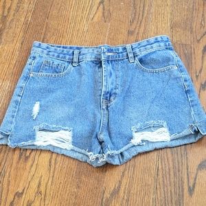 Denim shorts, size M